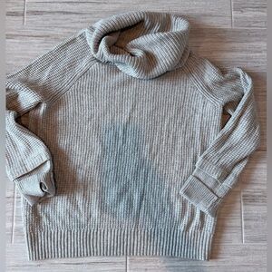 Market & Spruce Light Gray Cowl Neck Sweater